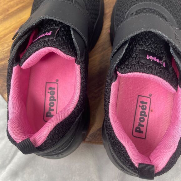 Propet Stability X Strap Womens Sneaker 8.5N (AA) Black Pink Hook & Loop WAA033M - Picture 11 of 15